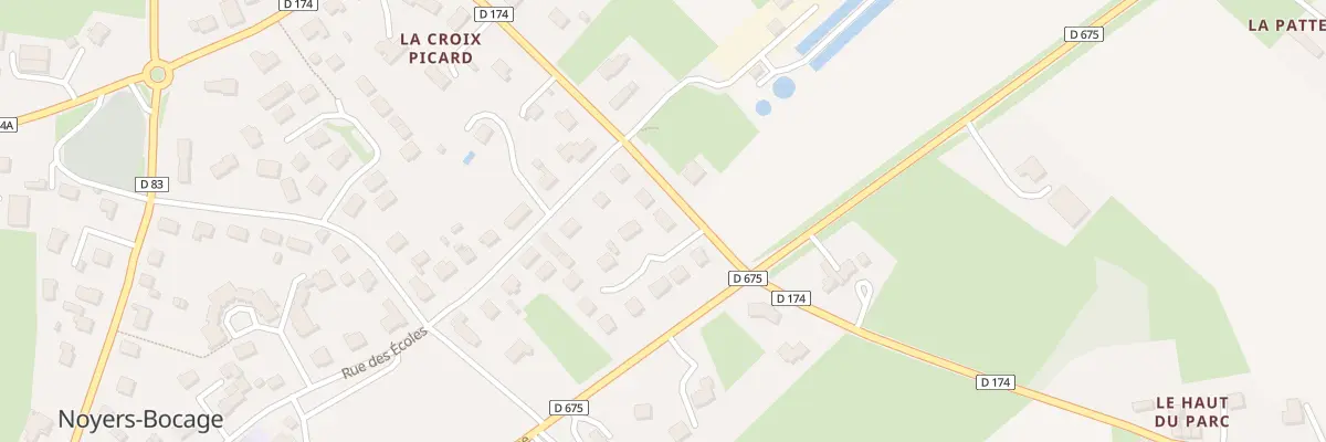 Plan du 26 Rue de la Croix Picard Noyers à Val d’Arry