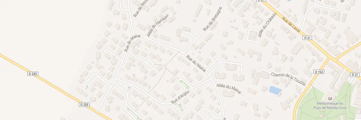 Plan du 25 Rue du Maine à Meslay-du-Maine
