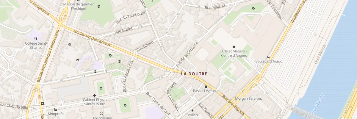 Plan du 2 Rue Lionnaise à Angers