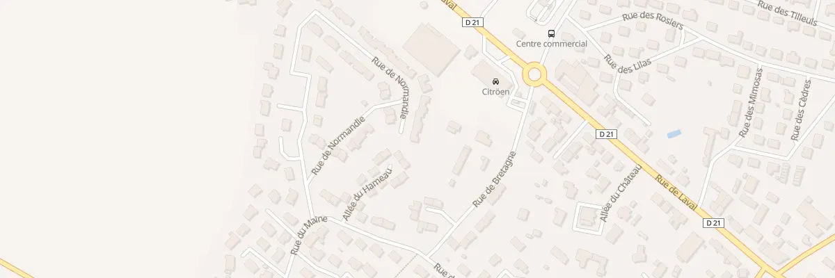 Plan du 26 Rue de Normandie à Meslay-du-Maine