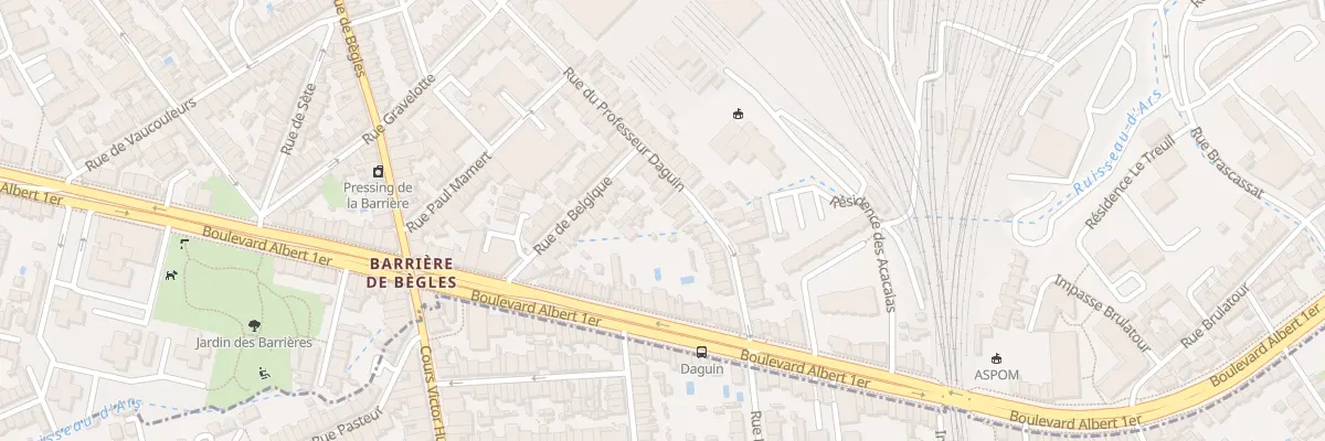 Plan du 35 Rue du Professeur Daguin à Bordeaux