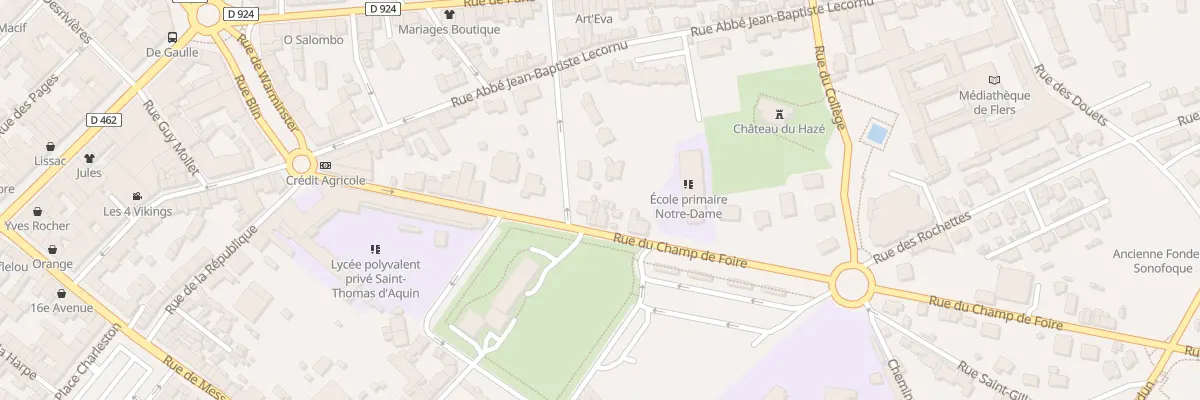 Plan du 31 Rue du Champ de Foire à Flers