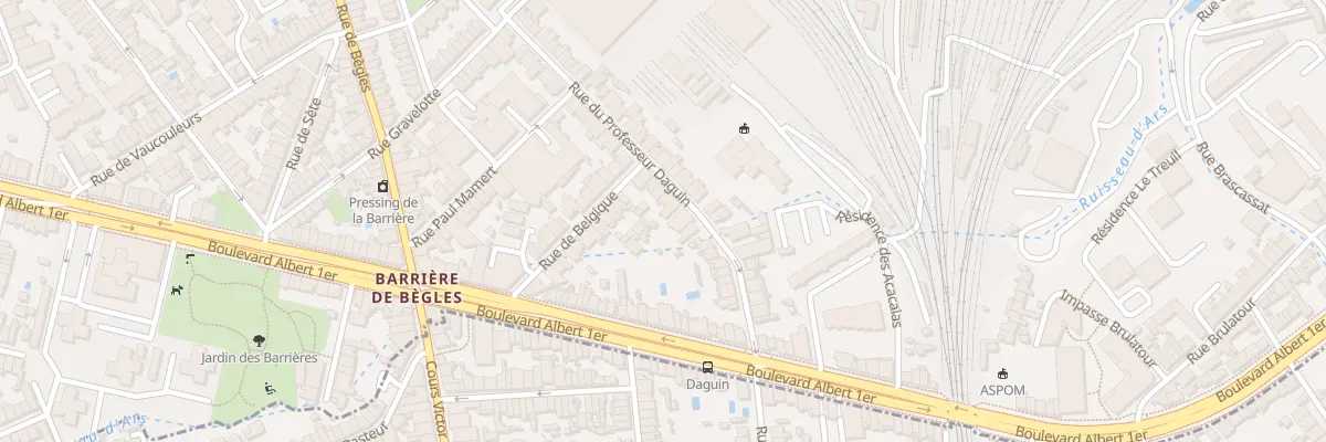 Plan du 33 Rue du Professeur Daguin à Bordeaux