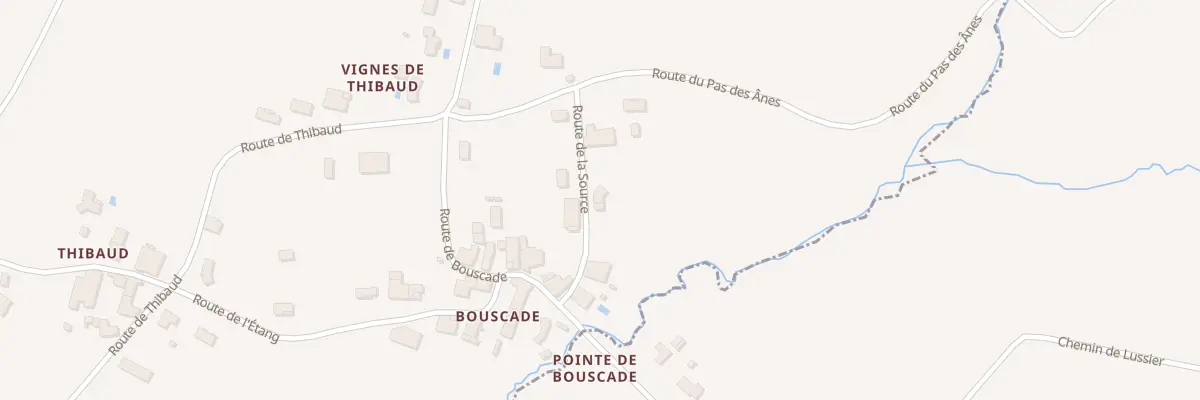 Plan du 2B Bouscade à Campugnan