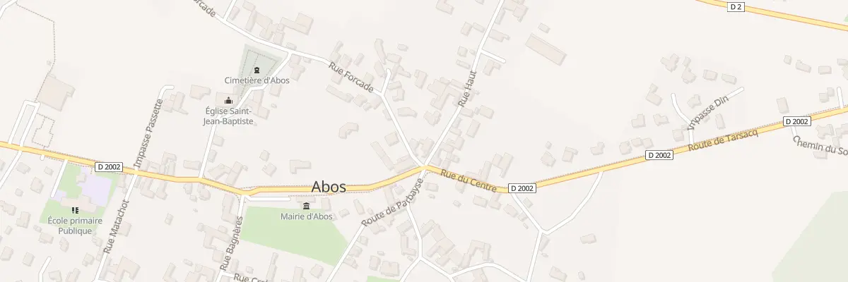 Plan du 2 Rue Forcade à Abos