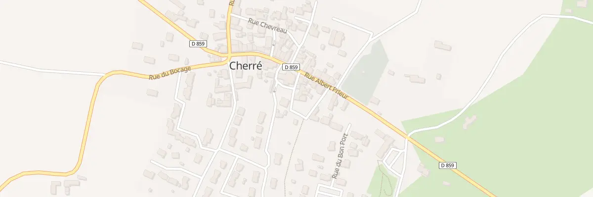Plan du 1 Rue de l’Eglise (Cherre) aux Hauts-d’Anjou