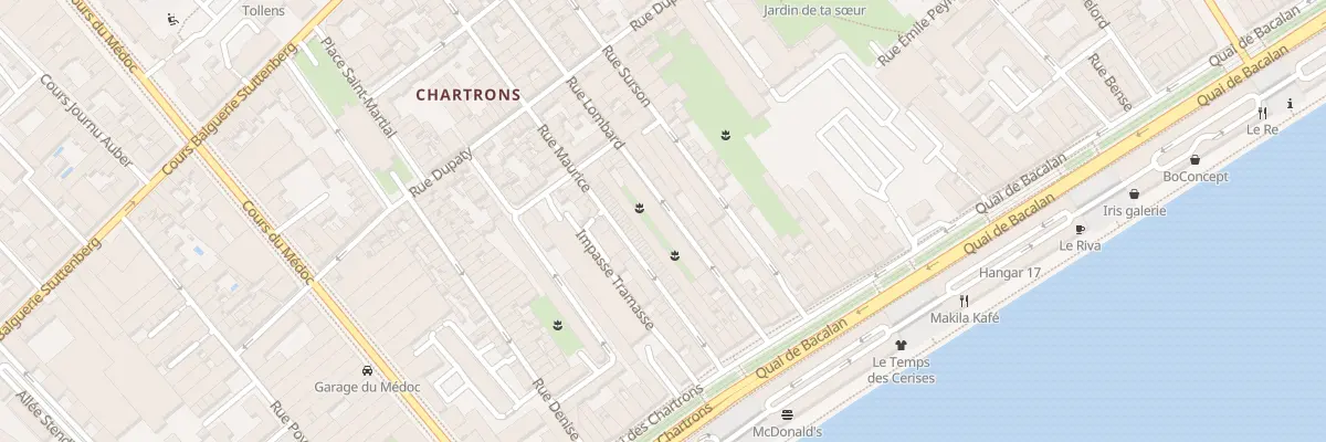 Plan du 12 Rue Lombard à Bordeaux