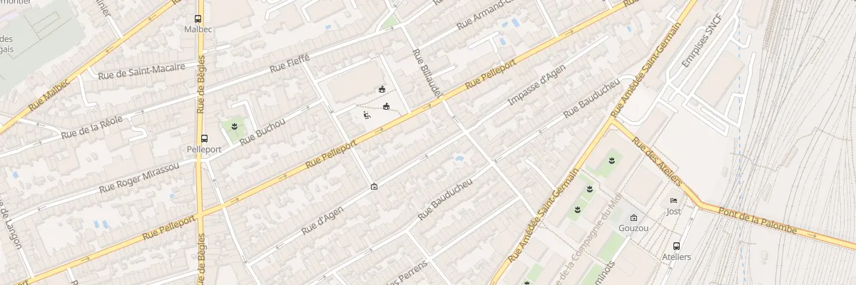 Plan du 72 Rue Agen à Bordeaux