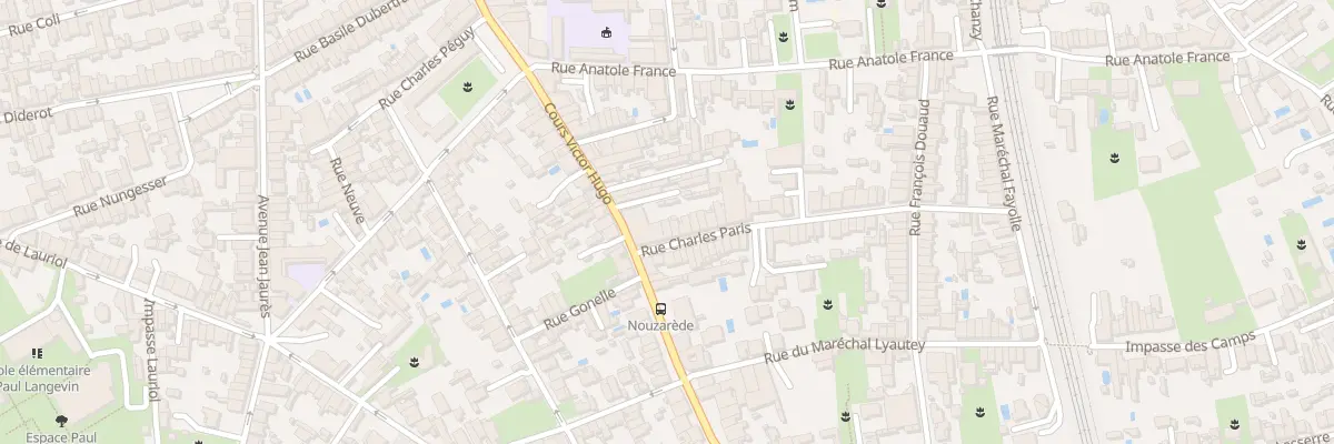 Plan du 8 Rue Charles Paris à Bègles