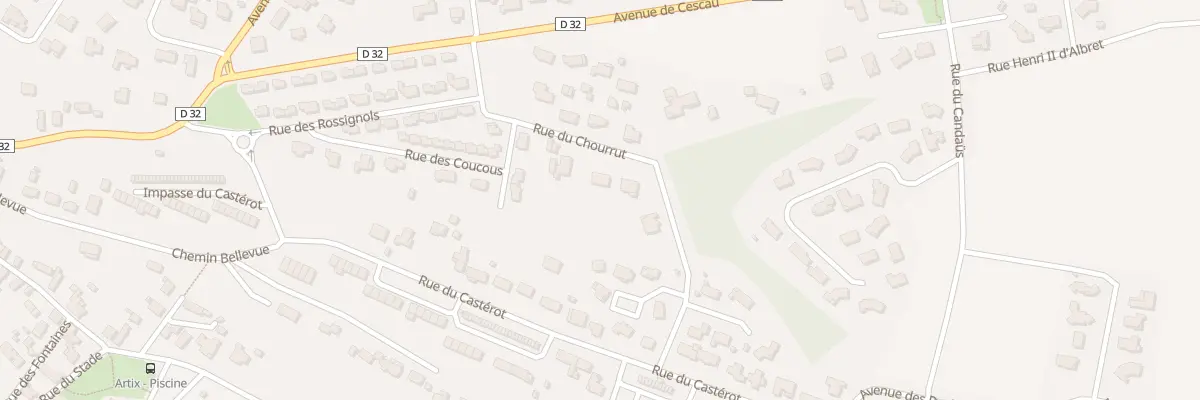 Plan du 68 Rue du Chourrut à Artix