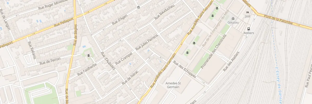 Plan du 17 Rue Gaugeacq à Bordeaux