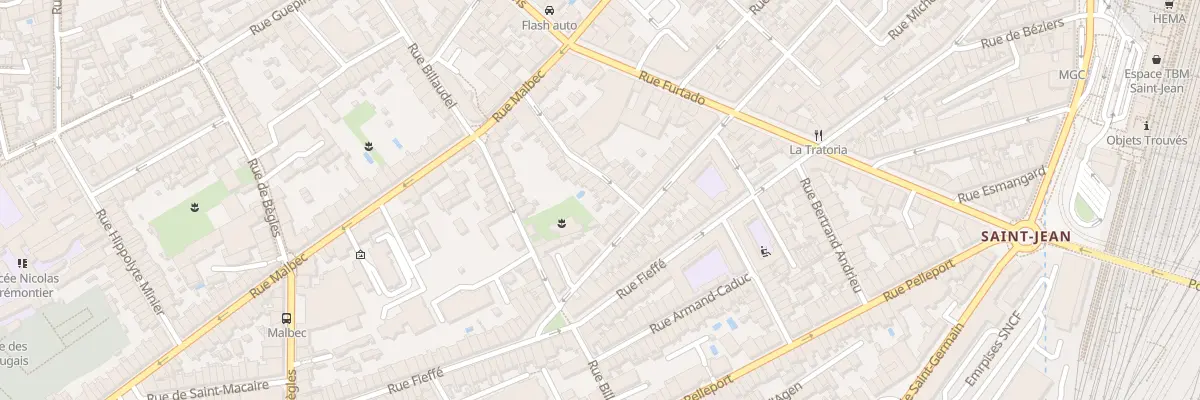 Plan du 29 Rue Azam à Bordeaux