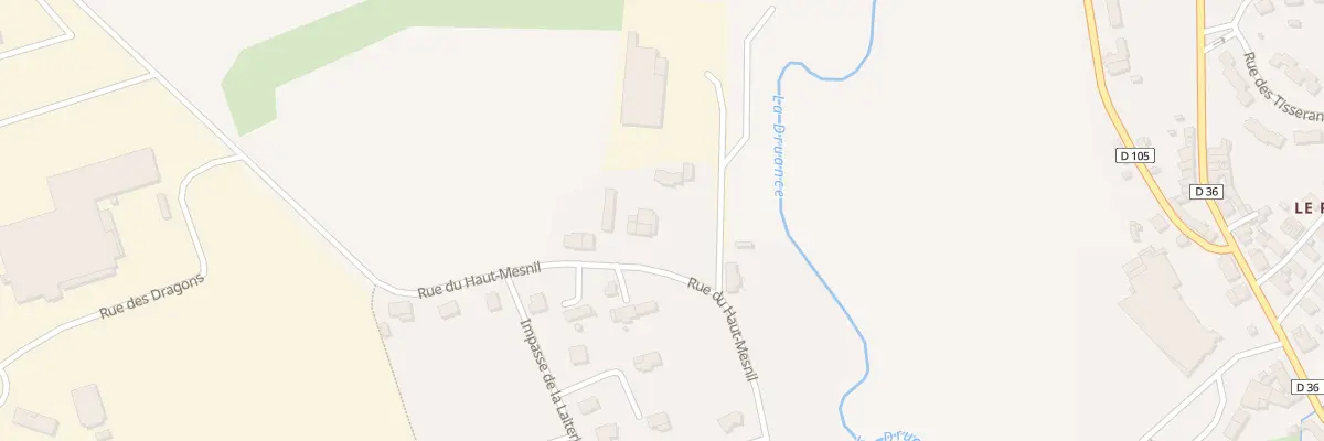 Plan du 36 Rue du Haut Mesnil - Conde à Condé-en-Normandie