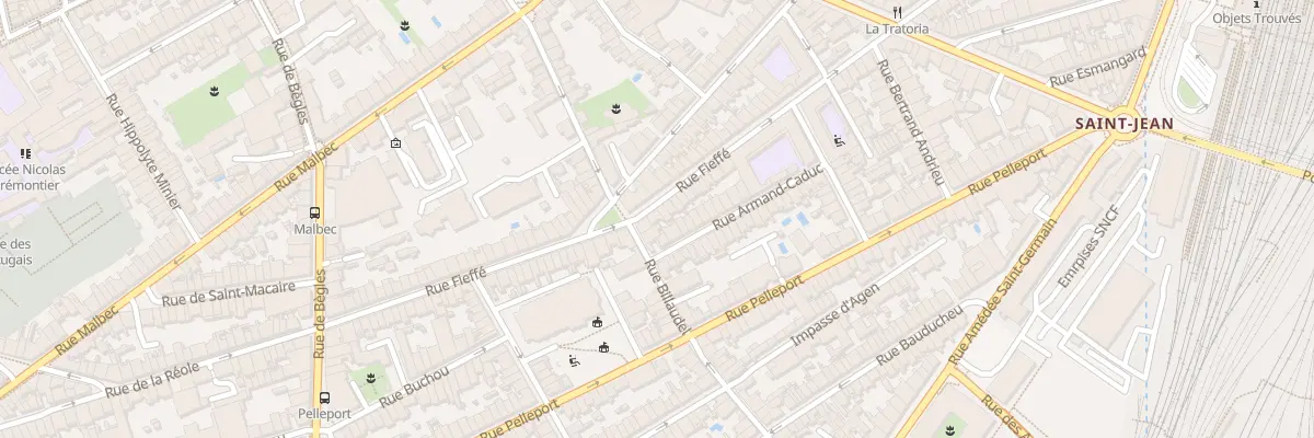 Plan du 84 Rue Fieffe à Bordeaux