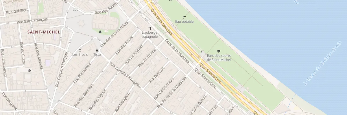 Plan du 22 Quai de la Monnaie à Bordeaux