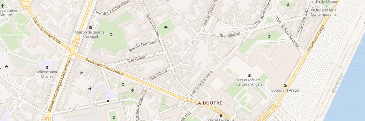 Plan du 13 Rue de la Harpe à Angers