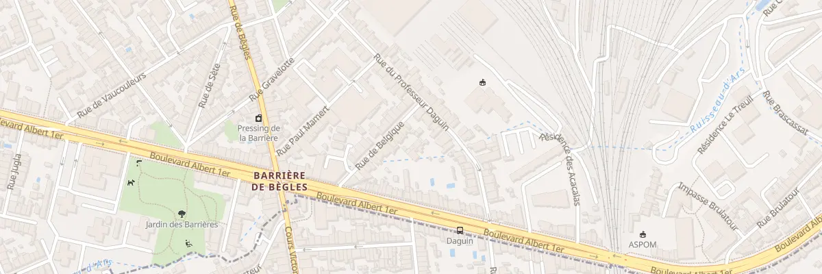 Plan du 24 Rue de Belgique à Bordeaux