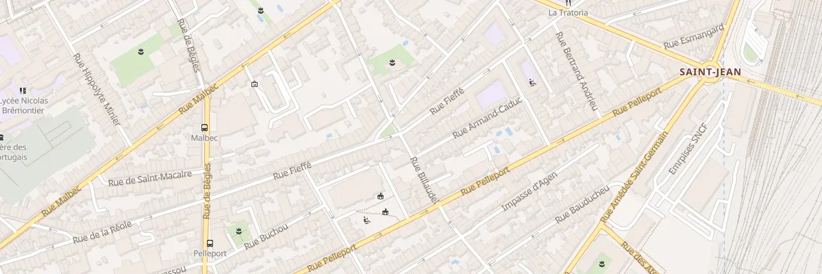 Plan du 100 Rue Billaudel à Bordeaux