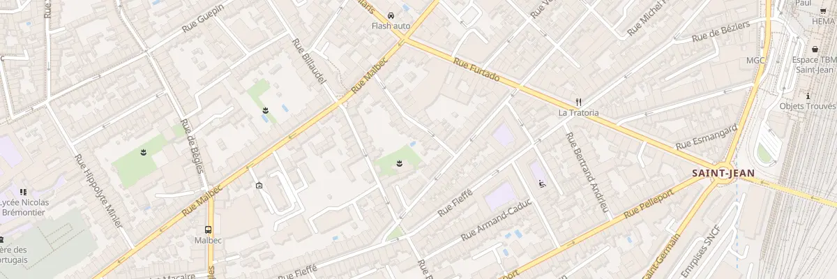 Plan du 25 Rue Azam à Bordeaux