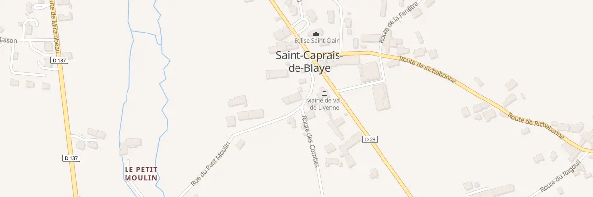 Plan du 92 Rue du Petit Moulin à Val-de-Livenne