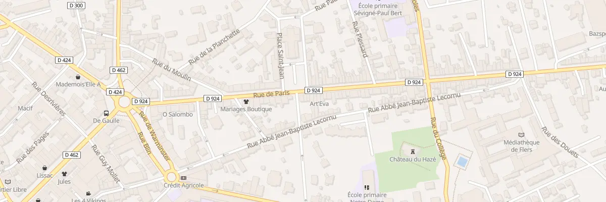 Plan du 72 Rue de Paris à Flers