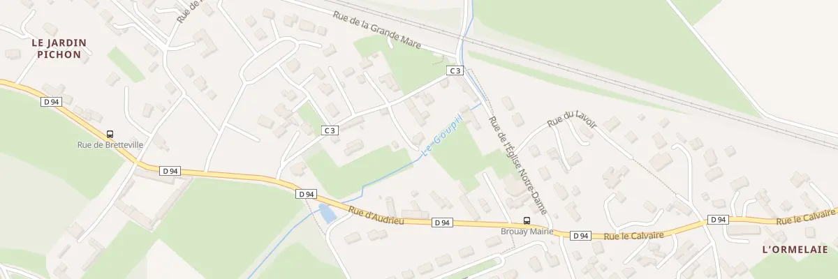 Plan du 3B Rue du Village à Thue et Mue