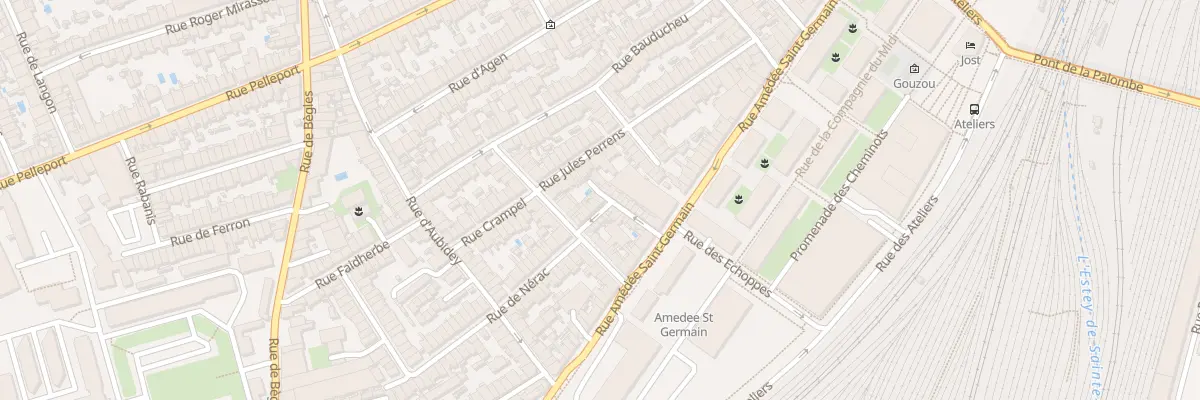 Plan du 18 Rue Gaugeacq à Bordeaux