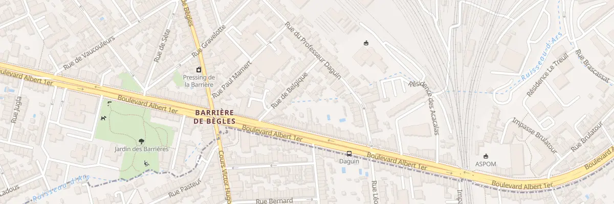 Plan du 16 Rue de Belgique à Bordeaux