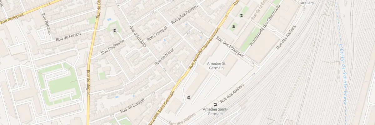 Plan du 107 Rue Amédée Saint-Germain à Bordeaux