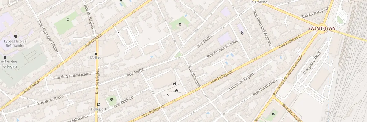 Plan du 88 Rue Fieffe à Bordeaux