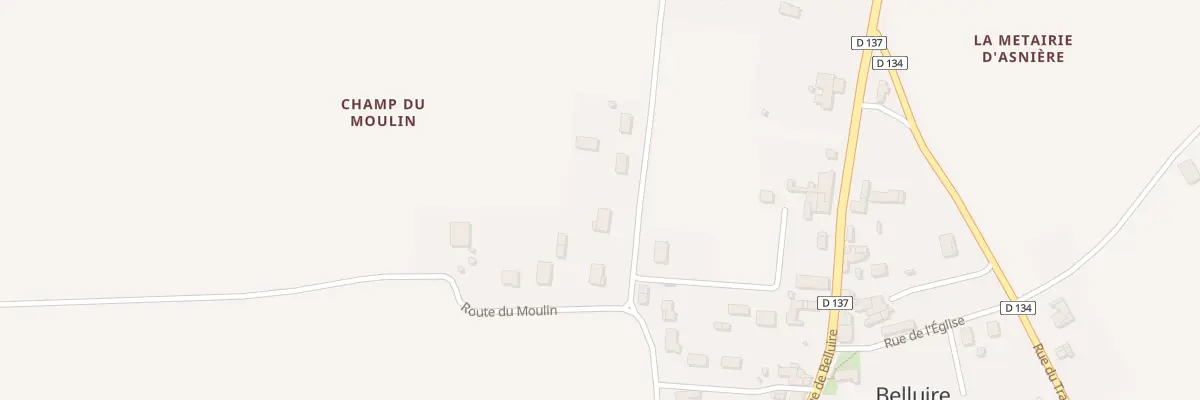 Plan du 14 Rte des Pierrieres à Belluire