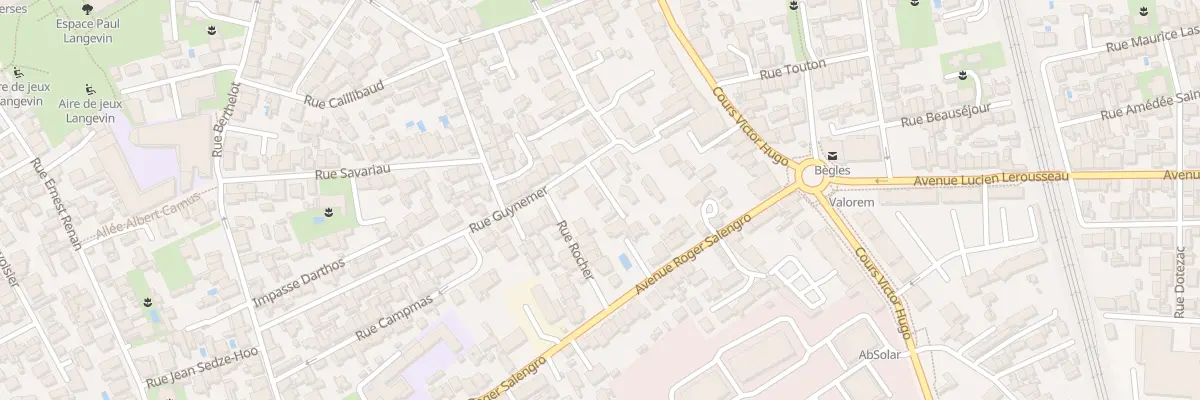 Plan du 28 Rue Guynemer à Bègles