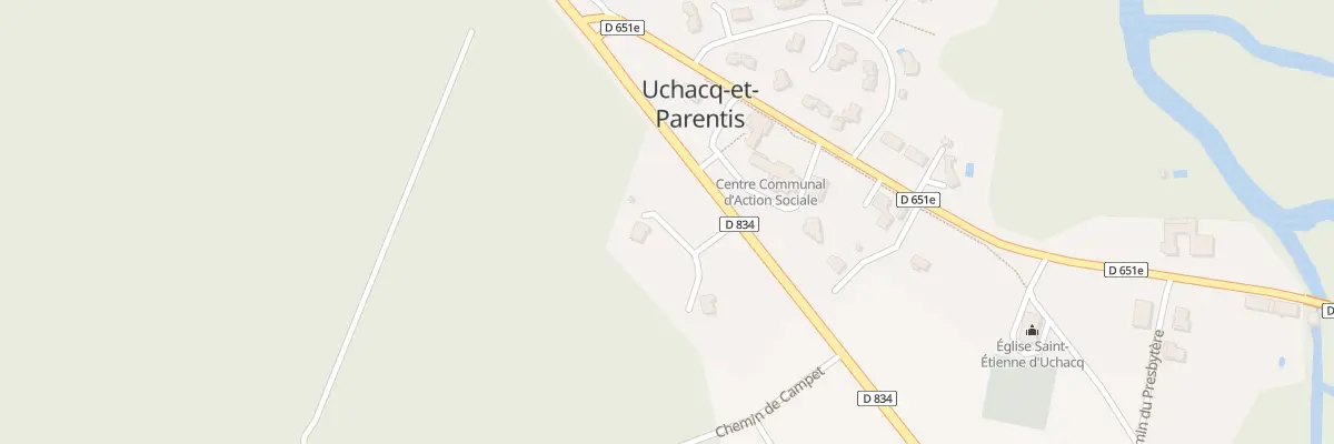 Plan du 2711 Rte de Sabres à Uchacq-et-Parentis