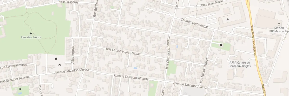 Plan du 39 Rue Louise Et Jean Sabail à Bègles