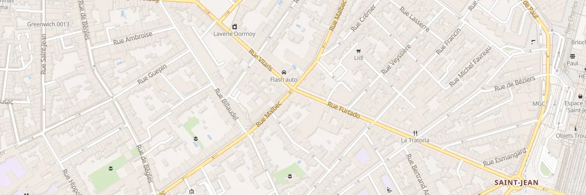 Plan du 1 Rue Furtado à Bordeaux
