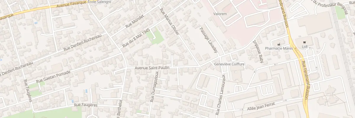 Plan du 29 Av Saint Paulin à Bègles
