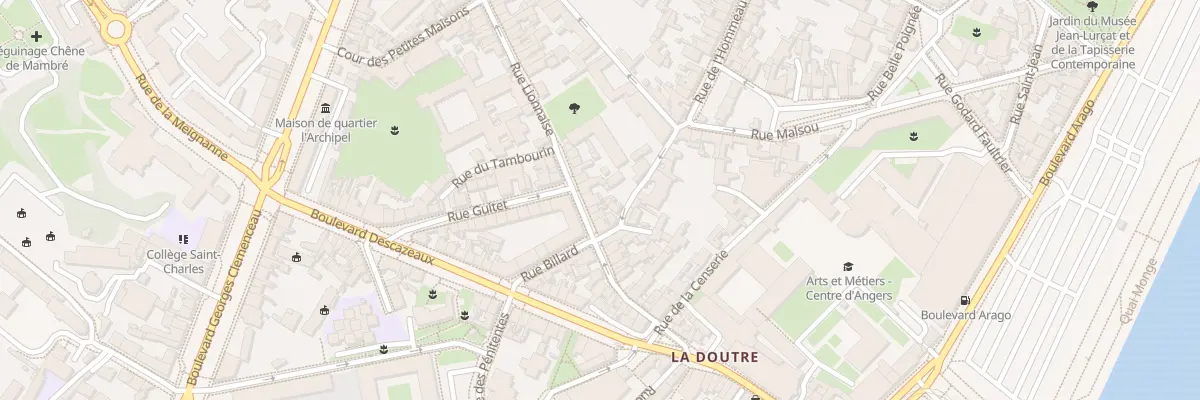 Plan du 34 Rue Lionnaise à Angers