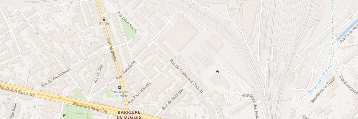 Plan du 24 Rue du Professeur Daguin à Bordeaux