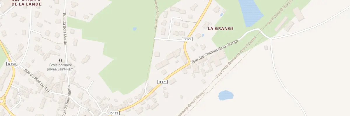 Plan du 3 Rue des Champs de la Grange à Courlay