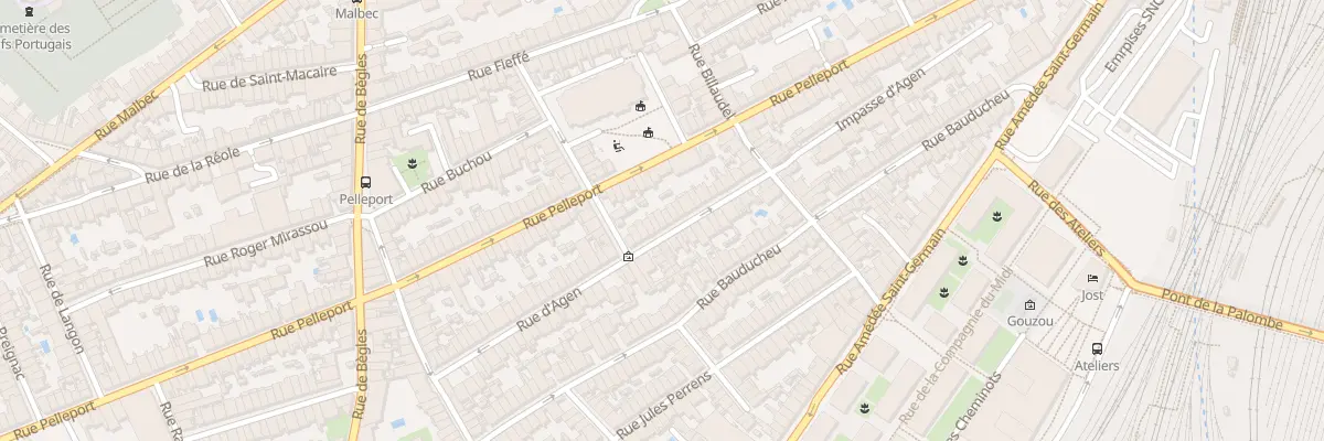 Plan du 62 Rue Agen à Bordeaux