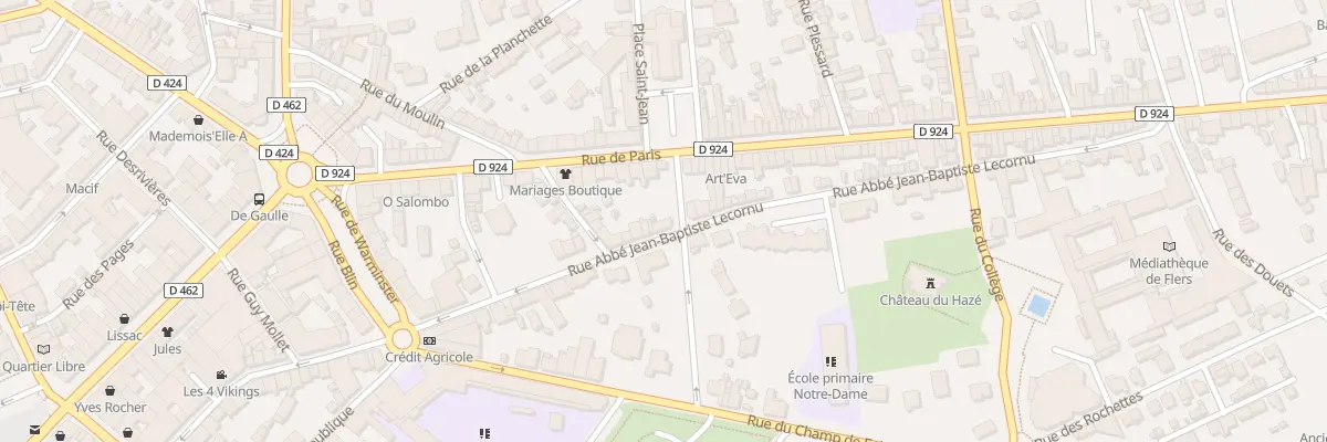 Plan du 53 Rue Abbe J B Lecornu à Flers