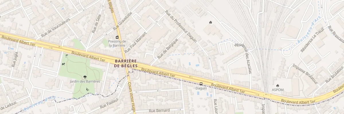 Plan du 12 Rue de Belgique à Bordeaux