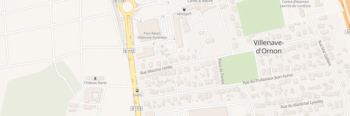 Plan du 12 Rue Maurice Utrillo à Villenave-d’Ornon