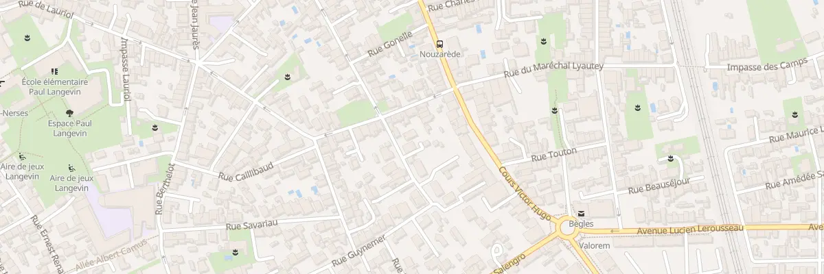 Plan du 4 Rue Guynemer à Bègles