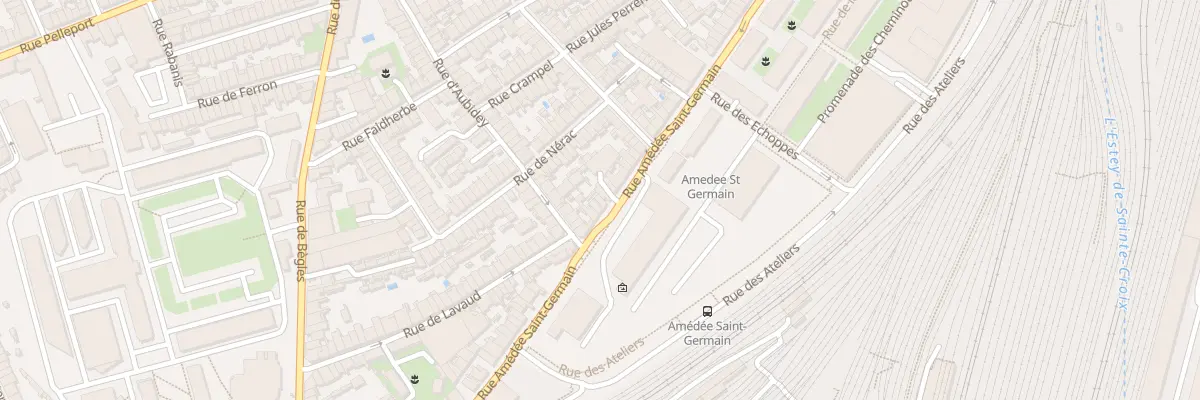 Plan du 111B Rue Amédée Saint-Germain à Bordeaux