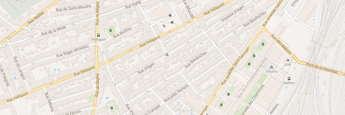 Plan du 53 Rue Agen à Bordeaux