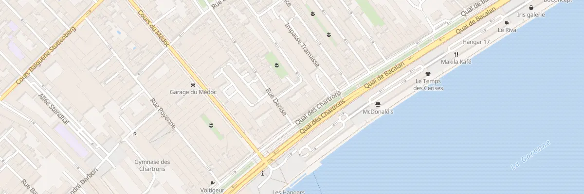 Plan du 9007 Rue Denise à Bordeaux