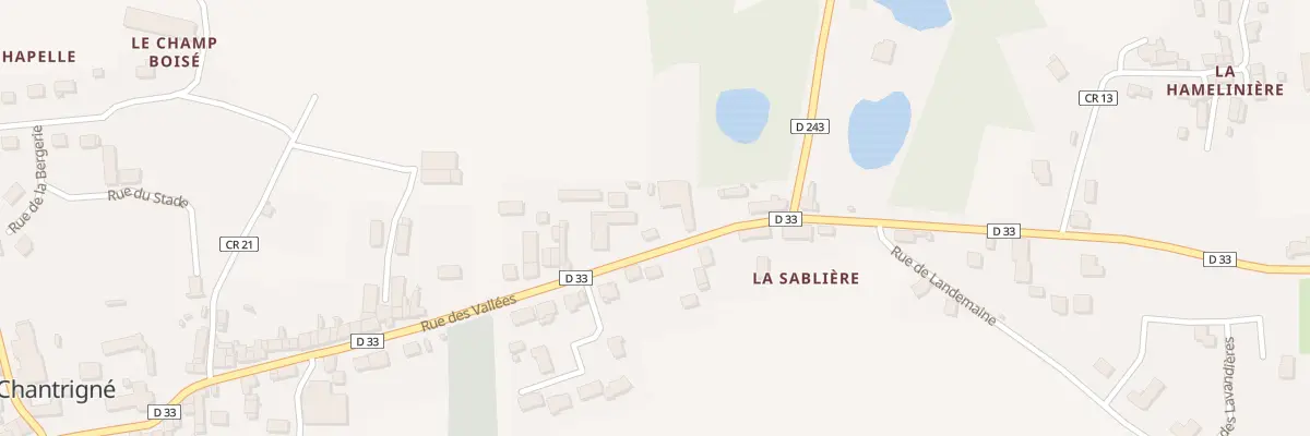 Plan du 36 Rue des Vallées à Chantrigné