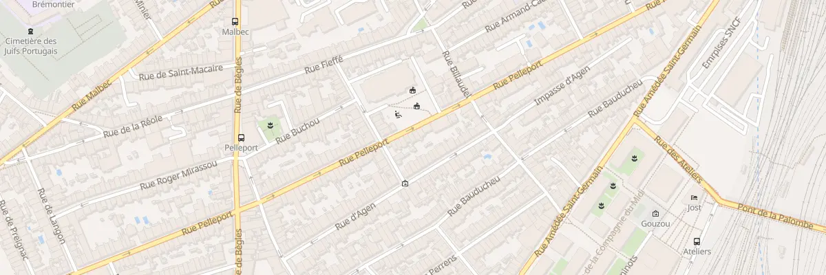 Plan du 116 Rue Pelleport à Bordeaux