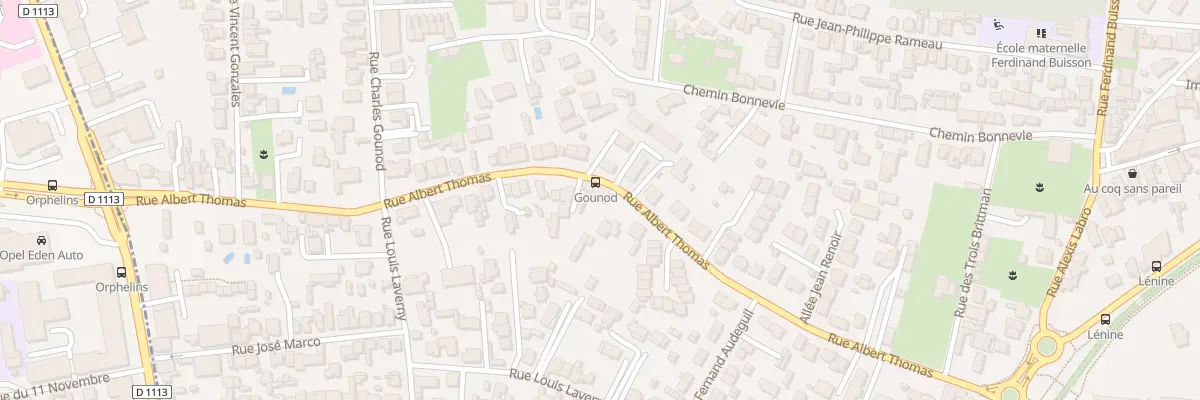 Plan du 62B Rue Albert Thomas à Bègles